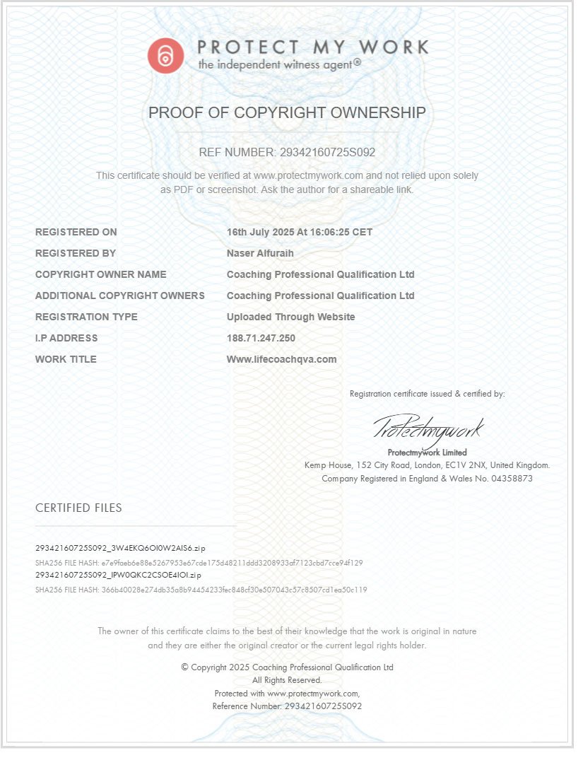 29342160725S0921 Coaching Professional Qualification