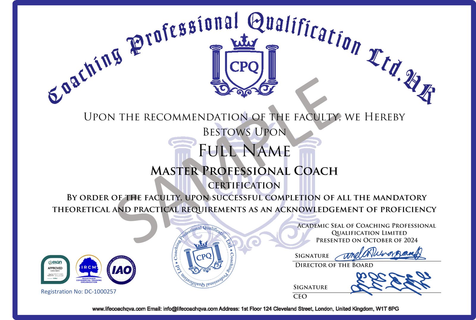 c1 Coaching Professional Qualification